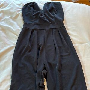 Strapless Black Jumpsuit